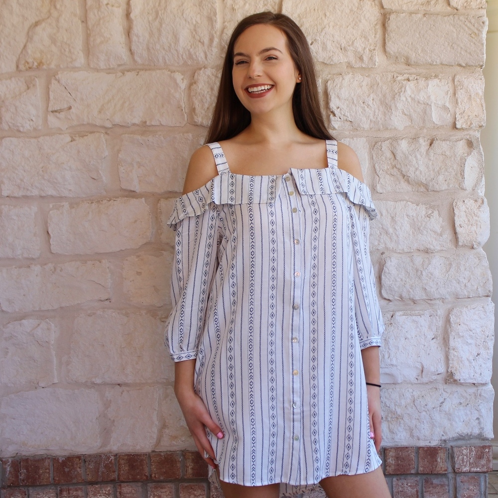Boho Off the Should Dress